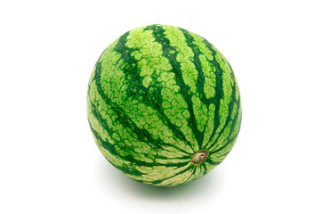 A watermelon isolated on a white background