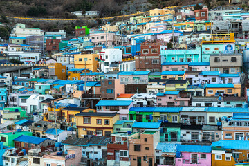 釜山甘川文化村の建物