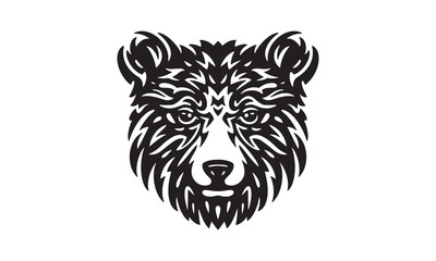 bear logo on white background