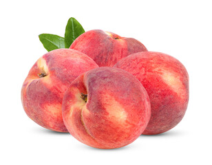 Peach isolated on white