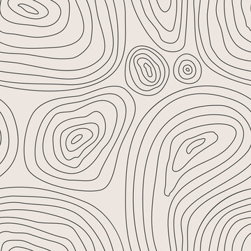 Fototapeta Trendy minimalist seamless pattern with abstract creative hand drawn composition