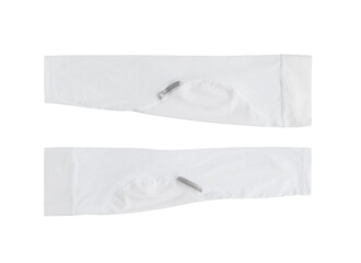 Arm sleeves with UV protection. Sport gaiters isolated on white background