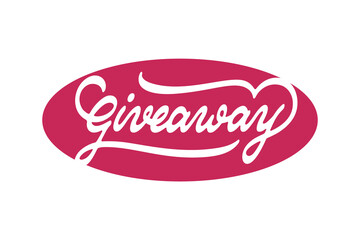 Giveaway vector lettering