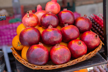 The old town of Tbilisi with colorful streets and facades. Beautiful country Georgia in summer.