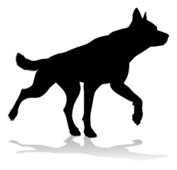 Dog Silhouette Pet Animal