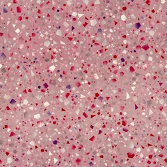Seamless modern abstract terrazzo pattern swatch. High quality illustration. Random trendy confetti design for textile print or interior design or floor. Colorful micro speckle tile mosaic material.