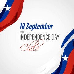 vector illustration for independence day-CHILE-18 September