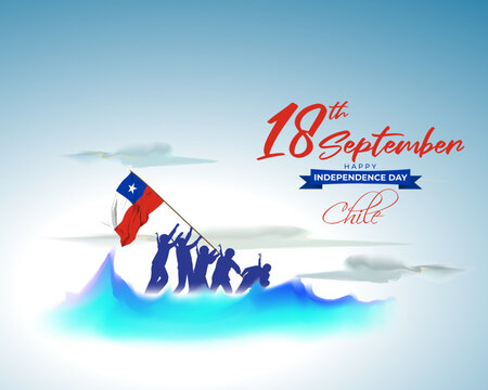 vector illustration for independence day-CHILE-18 September