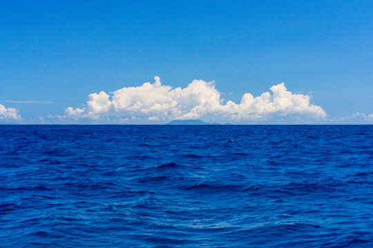 Large Cumulonimbus Above One Of The Izu Islands.