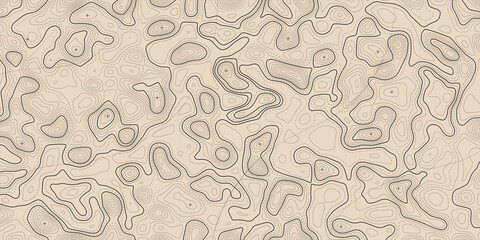 Obraz premium Contour map background. Vector geography scheme and terrain. Topography grid map.