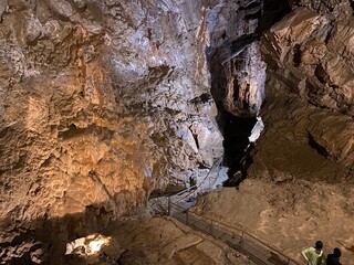 Tourist Lokvarka cave in the Gorski kotar region - Lokve, Croatia (Turistička špilja Lokvarka u regiji Gorski kotar - Lokve, Hrvatska)