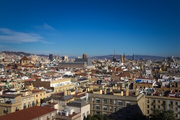 Fototapeta na wymiar Barcelona city buildings places moments