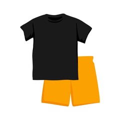Shirt and pants vector illustration with hand drawn style