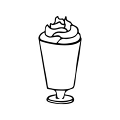 coffee vector icon illustration on white background