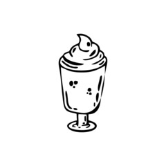 coffee vector icon illustration on white background