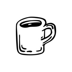 coffee vector icon illustration on white background