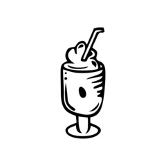 Obraz premium coffee vector icon illustration on white background