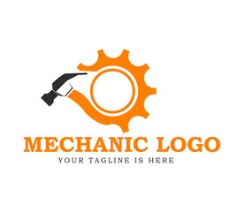 Fototapeta premium mechanical logo design.logo inspiration
