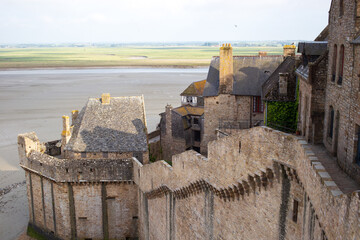 Ramparts view at Mont Saint-Michel