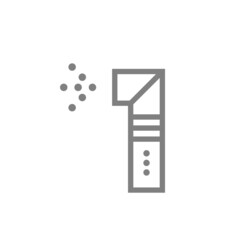 Flat Modern Geometric Vector Logo Number 1.