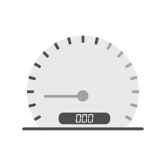 Speedometer Grey Filled Icon Design