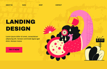 Woman watering flowers home garden urban jungle