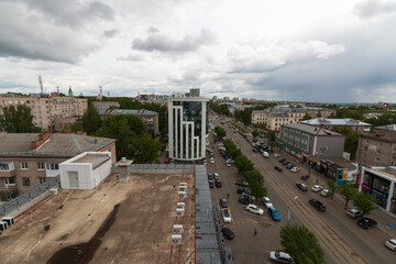 streets of the city of Izhevsk during the day