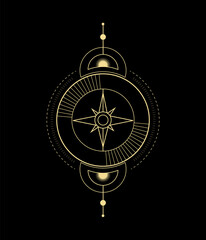 Magical tarot cards esoteric occult boho spiritual reader witchcraft magic crystal Sun moon and magic symbol