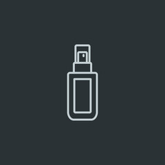 Spray bottle icon vector on white background