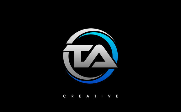 TA Letter Initial Logo Design Template Vector Illustration