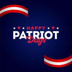 Happy Patriot Day Design Illustration