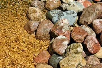 stones on the beach