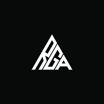 RGA letter logo creative design. RGA unique design
