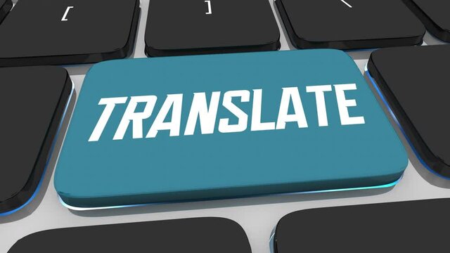 Translate Digital Online Translation Service Internet Language 3d Animation