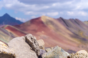 Rainbow Mountain, is a mountain in the Andes of Peru with an altitude of 5,200 metres  above sea...