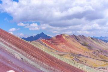 Rainbow Mountain, is a mountain in the Andes of Peru with an altitude of 5,200 metres  above sea level. It is located on the road to the Ausangate mountain.