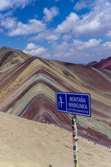 Rainbow Mountain, is a mountain in the Andes of Peru with an altitude of 5,200 metres  above sea...