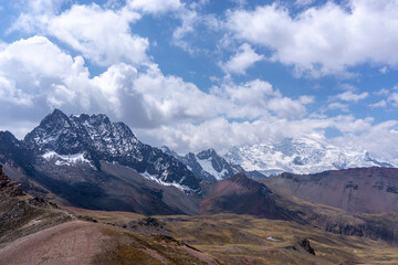 Rainbow Mountain, is a mountain in the Andes of Peru with an altitude of 5,200 metres  above sea level. It is located on the road to the Ausangate mountain.