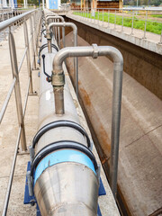 Stainless piping for high press air, wastewater tank