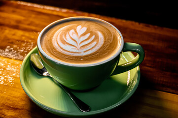 cup of coffee on table