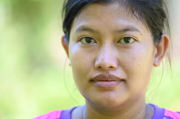 Asian woman face without makeup.asian woman face without plastic surgery