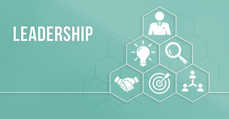 Internet, business, Technology and network concept. Leadership business management