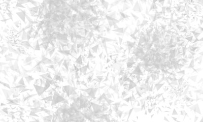 White background with many grey triangles of different sizes