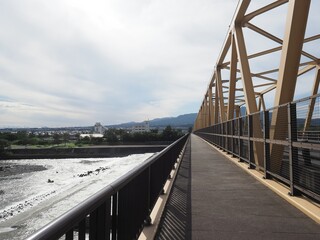 Scenery of Shibukawa city in early autumn

