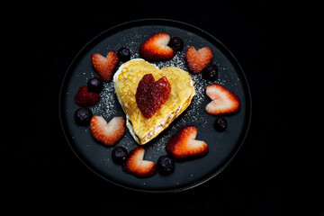 Strawberry crepe cake