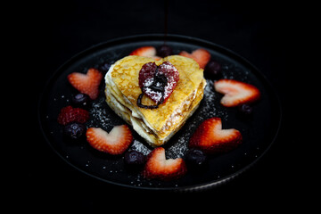 Strawberry crepe cake