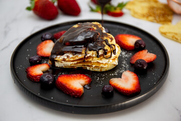 Strawberry crepe cake