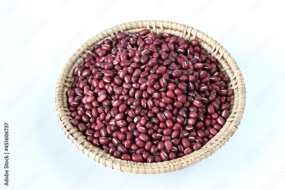 Wall mural Red kidney beans isolated healthy food