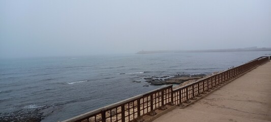 pier in the fog