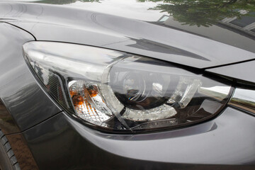 car headlight len light eye style signal - obrazy, fototapety, plakaty